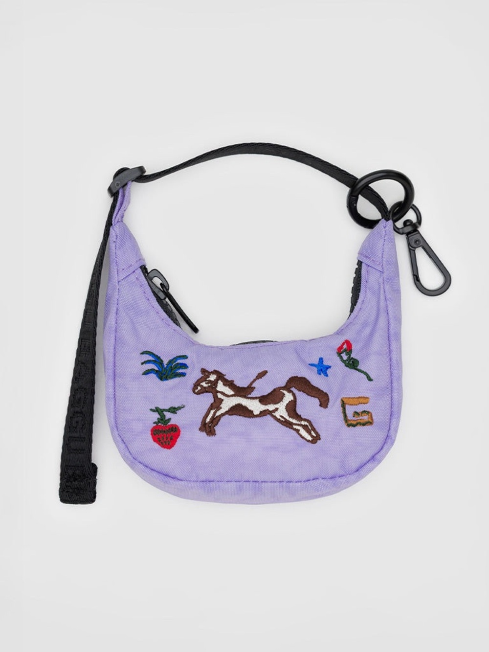 BAGGU crescent bag charm with pony